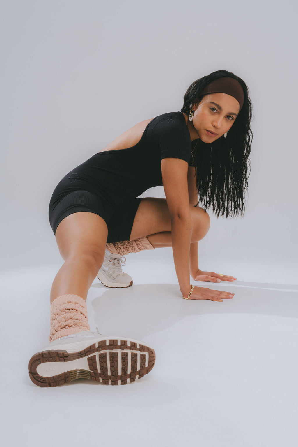 Essential Backless T-Shirt Onesie – Black