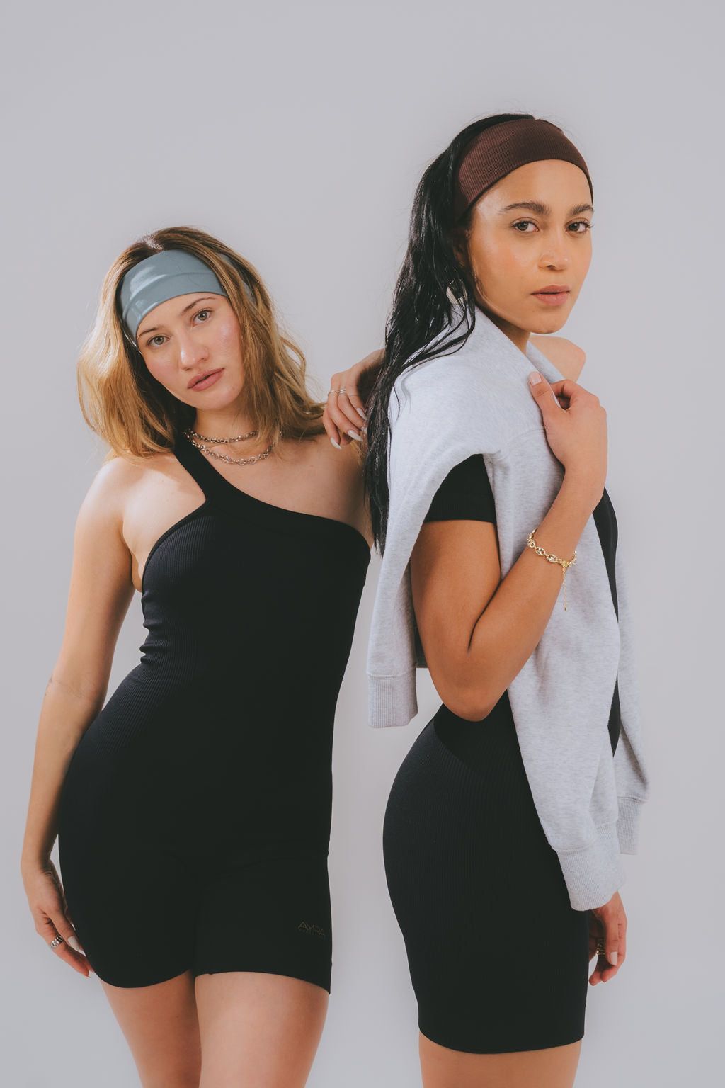 Essential One-Shoulder Sculpt Onesie – Black